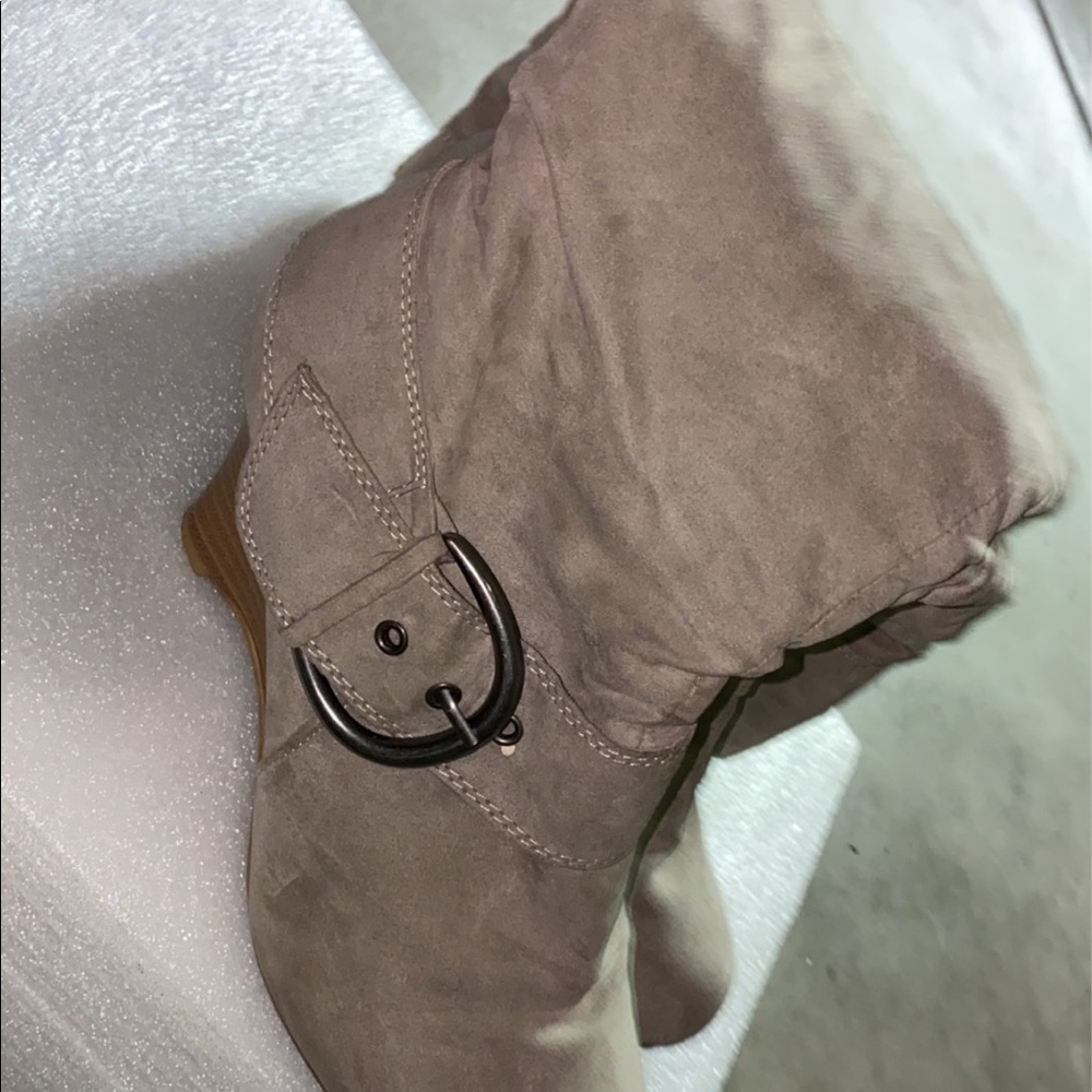 Suede long boots